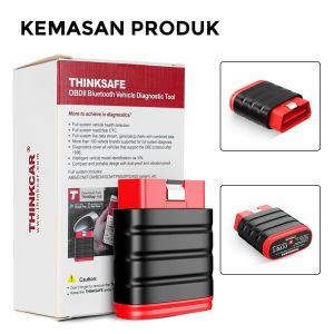 THINKCAR Thinksafe Bluetooth OBD2 Scanner Full System Car Scanner Diagnostic Tool Check Engine Code Reader With Oil EPB ABS SRS TPMS Throttle 15 Reset Auto OBD 2 Car Scanner For All Cars Support IOS & Android Phone