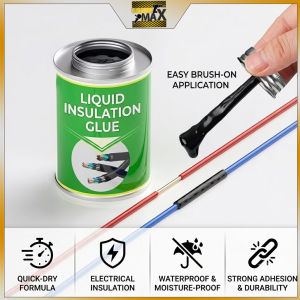 150ml Liquid Insulating Adhesive Electrical Tape Liquid Connector Cable Waterproof Adhesive Wire Flame Retardant Waterproof Electrical Insulating Adhesive