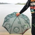 Folding Umbrella fish Net Shrimp Cage, Crab, Fish Trap Cast Fish Net shrimp fishing tool. 