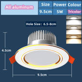 LED Pin Light Ceiling Lights: High-Quality Aluminum Downlights & 3Colors Dimming