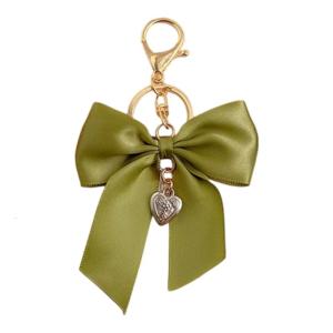 Imitation Pearls Ribbon Keyring Decors For Handbags Practical Metal Key Holder Fashion Keychain Soft Bows Bag Pendant