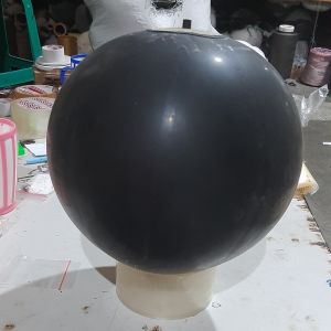 Bola Sepak Karet Premium Warna Hitam - Bola Dalaman untuk Latihan dan Pertandingan