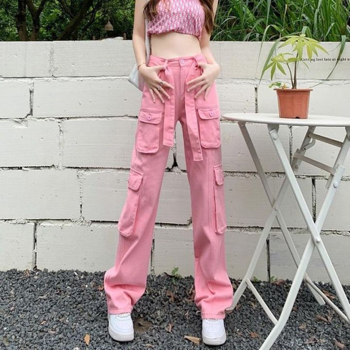 Black Crop Top and Pink Camouflage Pants – Tokyo Fashion