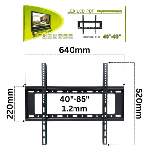 UNIVERSAL 32–60 / 40–85 / 60–120 Fixed Wall TV Wall Mount Bracket