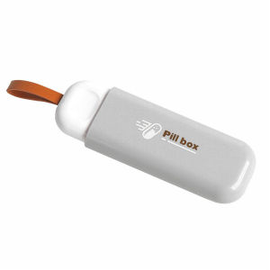 Portable 1 Day Small Pill Box Travel Pill Organizer Three Grids Pill Box