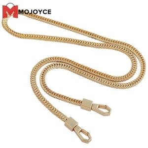 MOJOYCE 110/120 ซม.โลหะกระเป๋าถือกระเป๋าพกพาแบบมีโซ่คล้องDIYที่จับสายกระเป๋าเอนกประสงค์สําหรับกระเป๋าสะพายไหล่