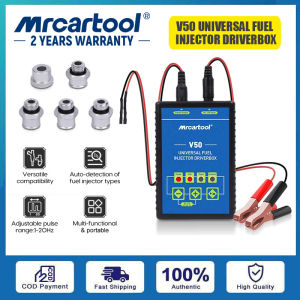MRCARTOOL V50 Universal Fuel Injector Driverbox 1Hz-20Hz for Gasoline Fuel InjectorsDiesel Fuel InjectorsGDI Injectors