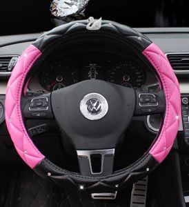 Sarung Setir Cover Mobil Motif ANGSA Berlian 37-38CM – Aksesori Mewah untuk Mobil Anda