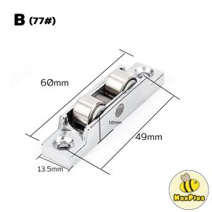 MaxPlus Slot/Flat Wheel 88/77 Style Sliding Door Casement Pulley Window Pulley Roller Wheel