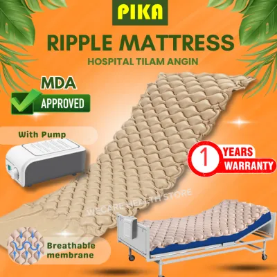 【MDA LULUS】 Tilam Hospital Angin Udara Perubatan Dengan Pam Boleh Laras Anti-Luka Tekanan Untuk Pemulihan Rehabilitasi & Perawatan Medical Air Bubble Ripple Mattress Adjustable Pump Anti-Decubitus Bedsore