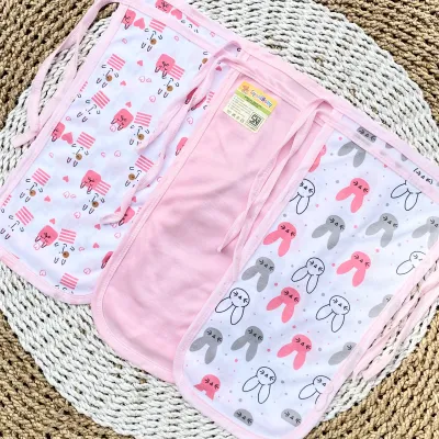 6/12 Pcs Popok Kain Popok Tali Bayi Baru Lahir Perlengkapan Bayi Newborn Popok Kain Bayi Series Pink - SUKMASTORE