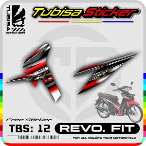 Sticker Striping Variasi Revo Fit - Stiker Sticker Striping Motor Revo Fit. TBS.12