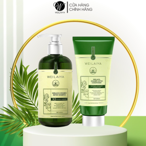 Phiên Bản Cao Cấp Bộ Gội Xả Gừng Detox Hỗ Trợ Mọc Tóc & Ngăn Lão Hóa Da Đầu Gội 420ml Xả 200ml)