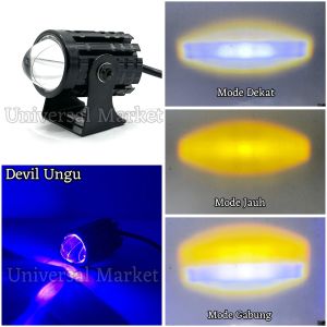 2 PCS LAMPU LASER MINI DRIVING LIGHT PLUS DEVIL EYES MOTOR DAN MOBIL