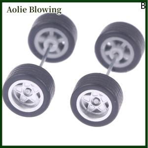 Aolie 1 64 Wheels For Hotwheels with Rubber Tire Model Model Car Modified Parts Toys Power RefitCar model