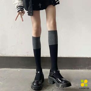 CLM ถุงเท้ายาวเลยเข่า แฟชั่นโลลิต้า ถุงเท้าสาวน่ารัก Knee High Socks