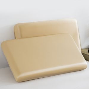 Dansunreve 1 chiếc vỏ gối Lụa băng 42x70cm Vỏ Gối thoáng khí trơn làm mát trơn