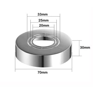MIRELINA ABS Shower Faucet Cover Adjustable Plating Faucet Decorative Cover Useful Wall Flange Kitchen Tap Accessories Shower