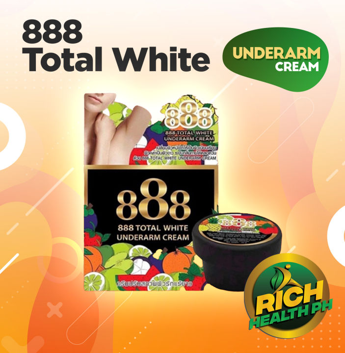 888 TOTAL WHITE UNDER ARM CREAM THAILAND Whitening. See RESULTS in ONE WEEK! FDA Approved