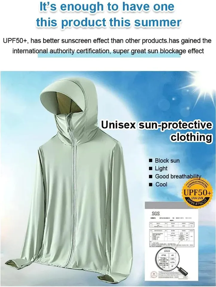 KCRPM 2023 lightweight Sun Protection Clothing for Men Women Long Sleeve  Ice Silk Hoodie Shirts Jacket with Pockets (Men-White,4XL) : Clothing,  Shoes & Jewelry 