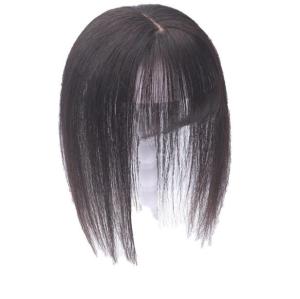 TSE Real Hair wig piece replacement covering white hair woman invisible top wig piece natural wigs 30cm Length RW05