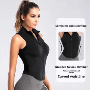 MMLUCK Sweat-absorbent Yoga Tight Vest Slim Fit Yoga Clothes Sports Suspender Vest Korean Style Black White Yoga Crop Tops Workout Gym