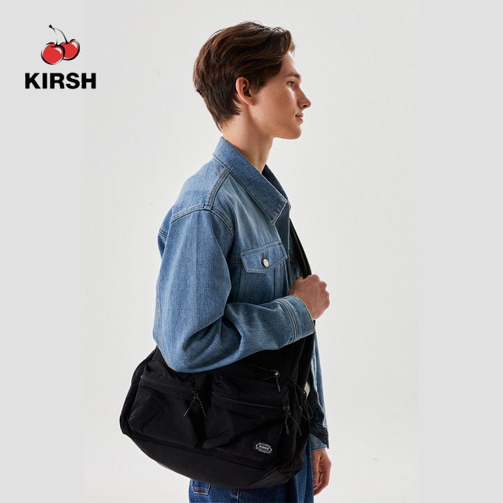 ★KIRSH★ Pocket Drawstring Crossbody Bag Black KIRSH] POCKET DRAWSTRING CROSS BAG | 24SS | Womens Bag