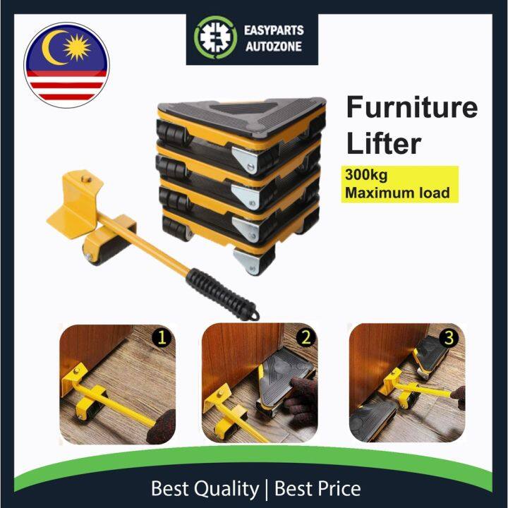 Autozone 5pcs/Set Heavy Furniture Lifter Mover Transport Max Load 300kg ...