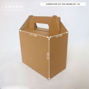 DT-01 Kardus Die Cut Tas Jinjing Isi 10 Pcs Amaris Packaging