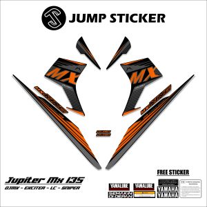 Stiker striping jupiter mx 135 old grafis variasi 008