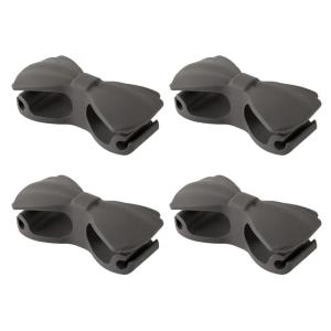 4Pcs Silicone Cord Winder Holder Bowknot Shape Wire Fixer Cable Management And Fixing Device Easy To Installation