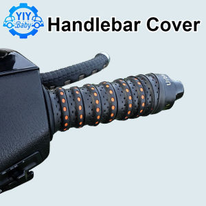 Motorcycle Handlebar Cover Non-slip Soft Leather Brake Cover Waterproof Bike Handlebar Cover for Electric Car