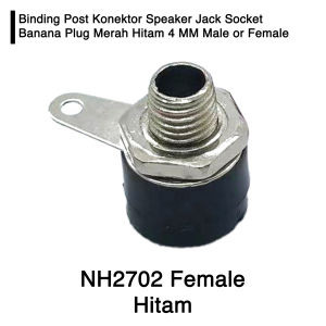 Binding Post Terminal Speaker Jack Socket Banana Plug Merah Hitam 4 MM - 10pc
