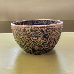 กระถางดินเผาทรงถ้วย สีวินเทจเก่า ๆ ขนาด 32 x 17 cm.