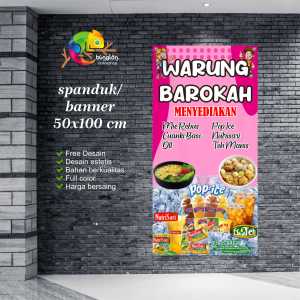 Cetak Spanduk Banner Warung Barokah