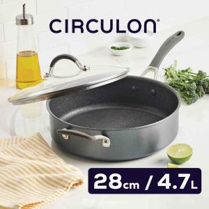 Circulon ScratchDefense A1 Nonstick 28cm/4.7L Covered Saute with Helper Handle