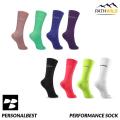 PERSONALBEST PERFORMANCE SOCK ถุงเท้าสำหรับวิ่ง ออกกำลังกาย มีความกระชับเท้า  ไร้รอยต่อ ลดการระคายเคือง ป้องกันการเสียดสี  ระบายอากาศดี. 