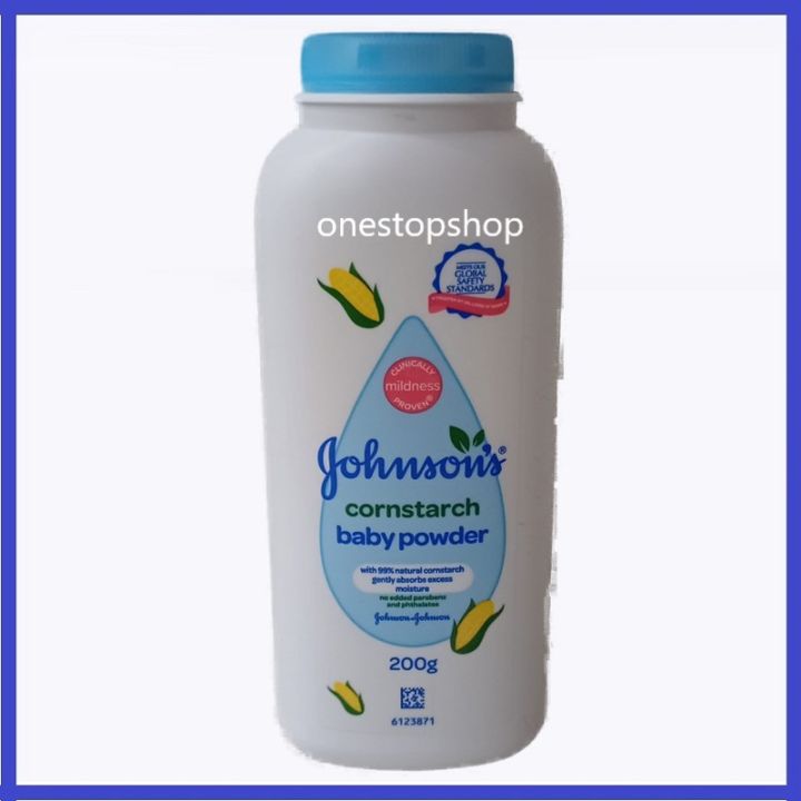 Johnson's baby best sale powder cornstarch