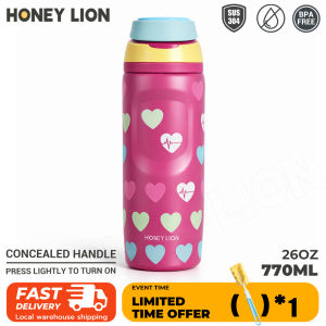 HoneyLion - 480ML 770ML Stainless Steel Water Tumbler Vacuum Flask Hot Cold Cup for Daily Drinking Work School and Travel