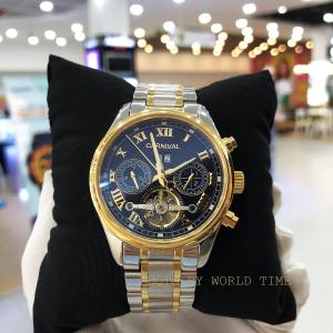 Đồng hồ nam dây thép Carnival 8728G mặt kính saphire chống xước fullbox và bảo hành 3 năm