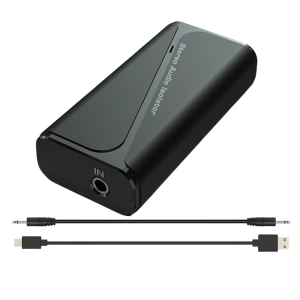 Sound Noise Elimination Portable Grounding Noise Isolator for PC Vehicles Stereo Systems with 3.5mm Interfaces