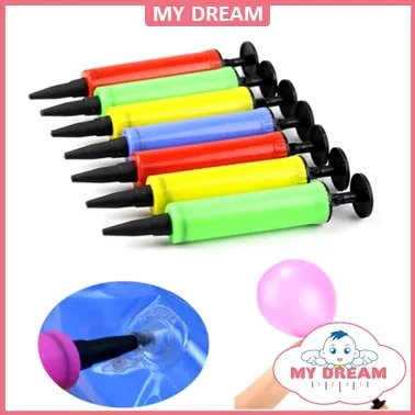 Ready stock Mini Balls Pump Balloon Accessories Inflator Hand Push Air Pump Portable Foil Ballon Pump