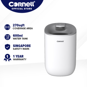 Cornell Tabletop Dehumidifier 600ml Water Tank with Auto Shut Off Function