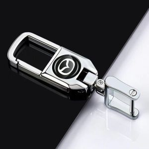 Cod คุณภาพสูงหนังสำหรับ Mazda Key Cover Remote Key พร้อม Key ผู้ถือ Fod โลโก้รถ Keychain โลหะผสมความคิดสร้างสรรค์โลหะ MAZDA3 MAZDA2 CX-5 CX-7 CX-9 Tribute BT-50 323 MAZDA6 B2200 Familia Miata MX-5 626