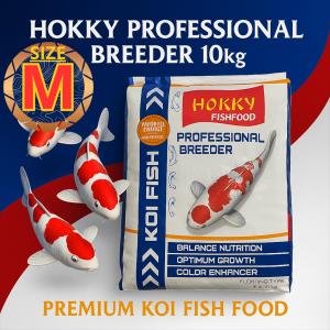 Pakan Ikan Koi Hokky Professional Breeder 10kg Medium - Pelet Apung Premium Pertumbuhan & Warna