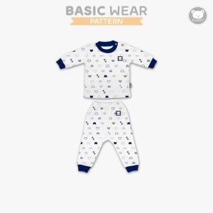 FLUFFY - SETELAN PANJANG OBLONG BOLD SERIES FLUFFY - BAJU TIDUR ANAK FLUFFY - SETELAN BAJU ANAK