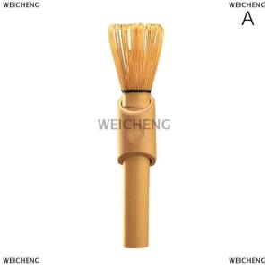 [COD] WEICHENG Matcha Whisk với xử lý dài Matcha bột bàn chải công cụ Matcha Lễ Phụ kiện phong cách Nhật Bản handcurled tre trà Whisk
