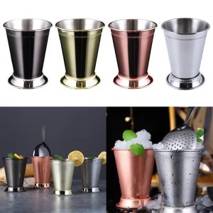 Mints Julep Cup Stainless Steel Moscow Mules Cup Travel Tumblers Bar Beer Mugs Cocktails Glasses Home Bar Barware