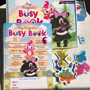 SOPHIA & LEON Kombo 3 Magnetic Busy Book (Basic Math and Science)