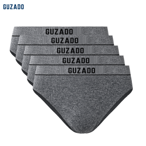 COMBO 5 Quần Lót Nam Không Đường May GUZADO Thiết Kế Basic Màu Sắc Tối Giản Co Giãn Kháng Khuẩn GBF05